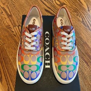 COACH WOMENS CITYSOLE SKATE SNEAKERS 9B LACE UP - CA854 L38
